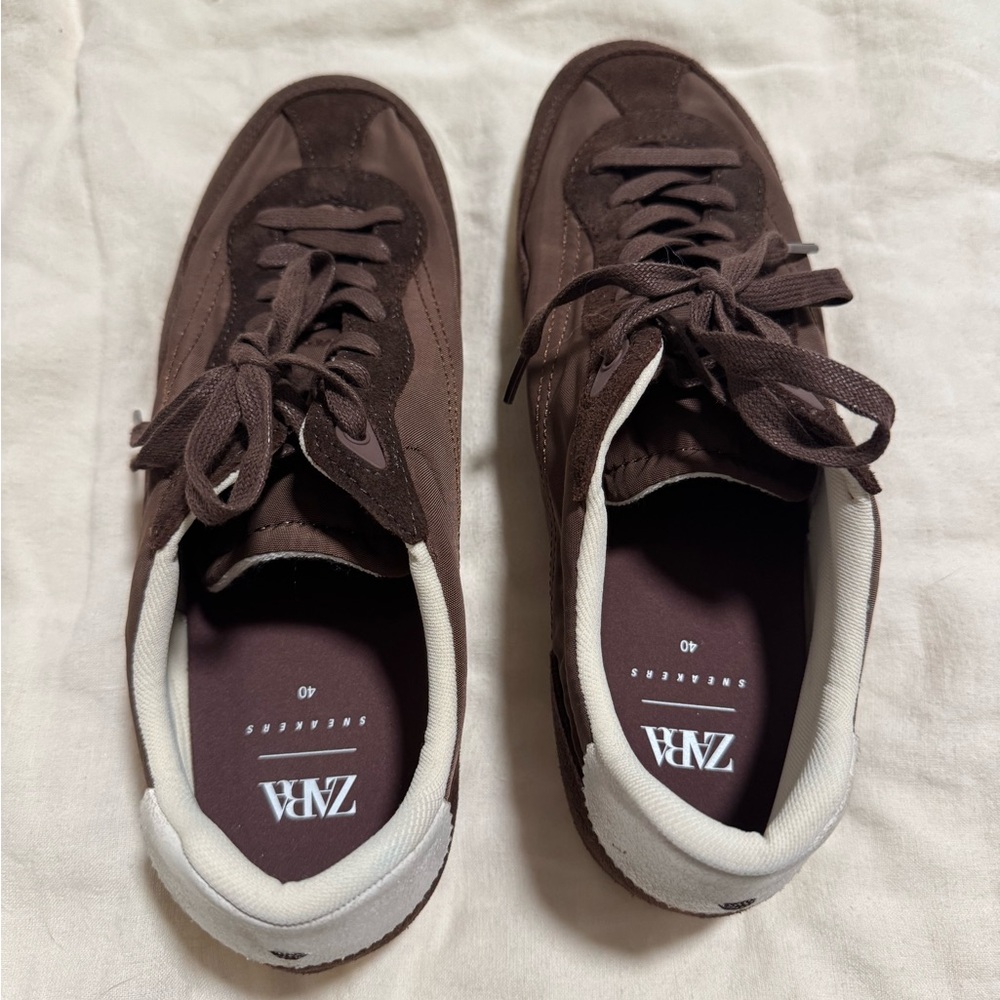 Zara Soft Brown Sneakers